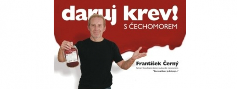 Pozvánka na setkání dárců krve v Tyjátru